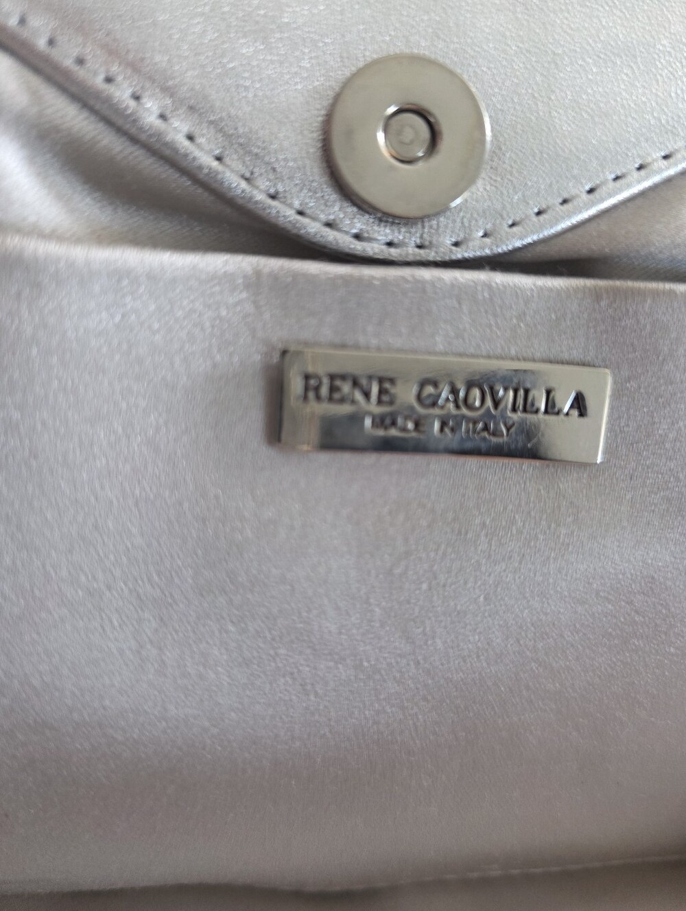 René Caovilla Silver Crystal Fringe Jeweled Evening Bag - Picture 7 of 14